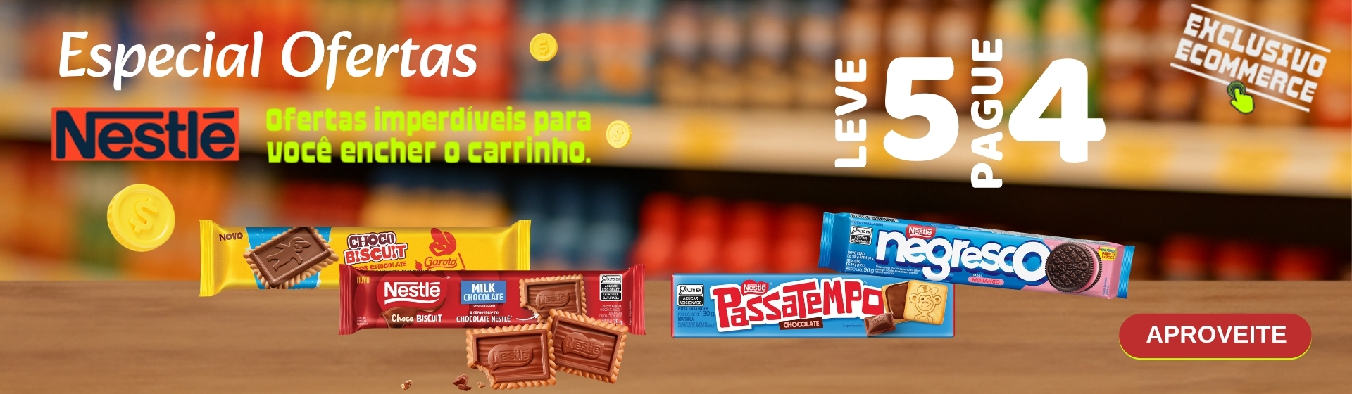 Biscoitos Nestlé até 19/04